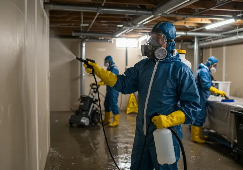 Basement Sanitization and Antimicrobial Treatment process in Fredericksburg, TX